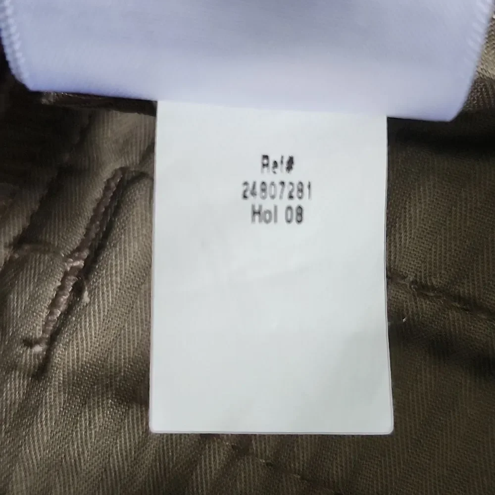Eddie Bauer Blakely Fit, 96% cotton, wide leg, flat front chino khaki pants, 10S